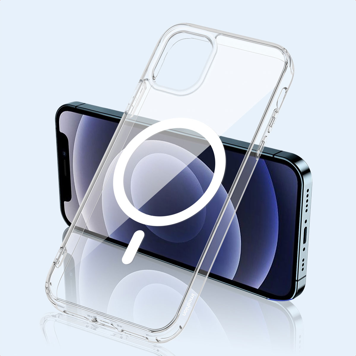 IMOSHION Protective COVER per iPhone 12/ iPhone 12 Pro, Trasparente