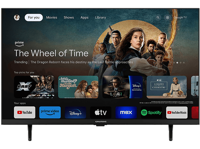 GRUNDIG 40 GFB 6440 Fernseher (Flat, 40 Zoll / 100 cm, Full-HD, SMART TV)