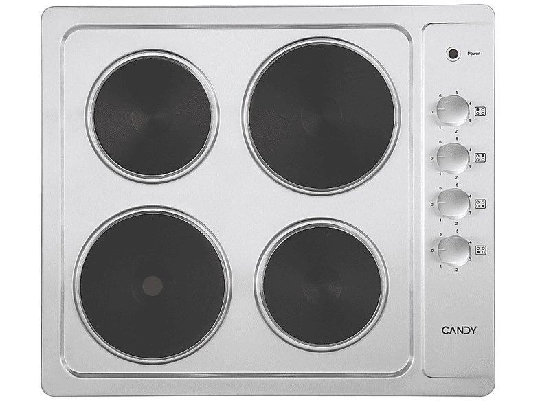 Candy Piano Cottura 4 Fuochi a Gas 60 cm colore Inox - Idea CHW6LX