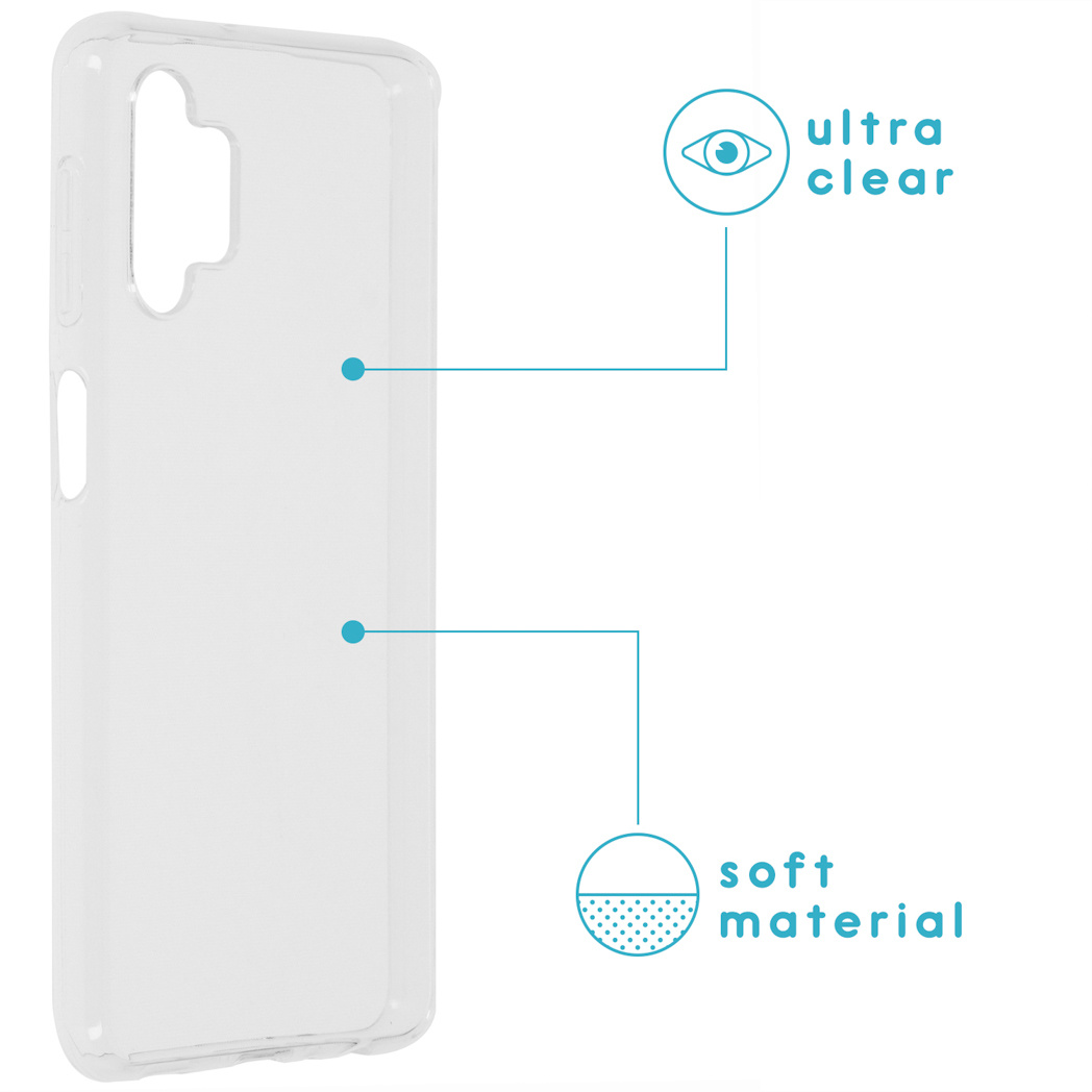 Funda para móvil - IMOSHION Trasera Flexible Softcase, Compatible con Samsung Samsung Galaxy A32 (5G), Transparente