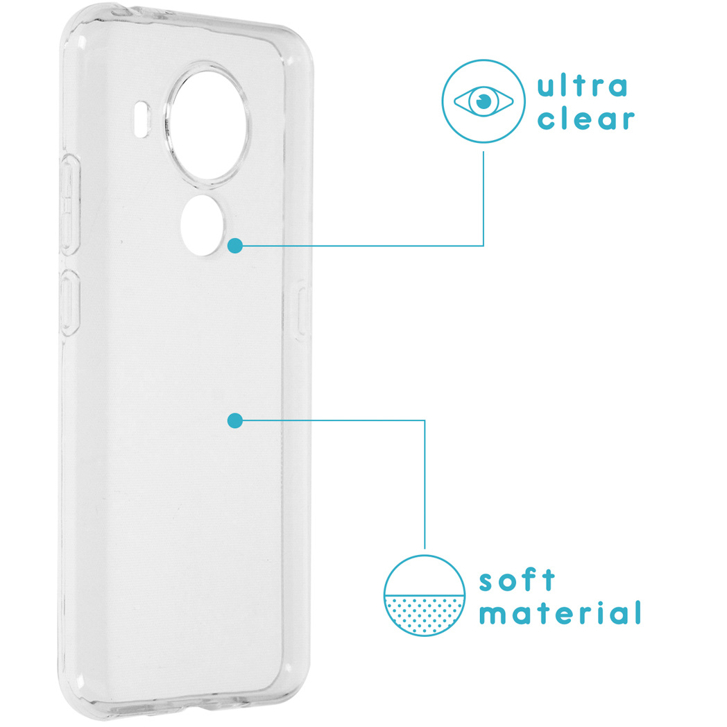 Custodia trasparente per telefono con etichette: ultra trasparente e materiale morbido.