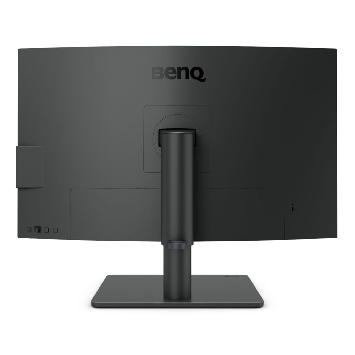 Widok z tyłu czarnego monitora komputerowego z logo 'BenQ'.