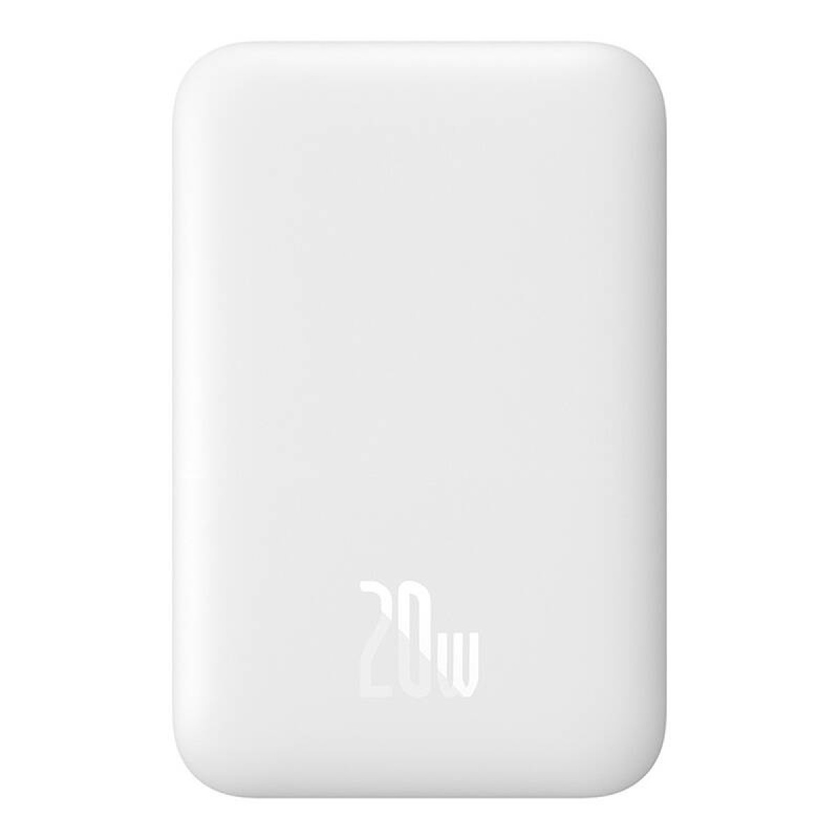 Biały power bank z oznaczeniem 20W.
