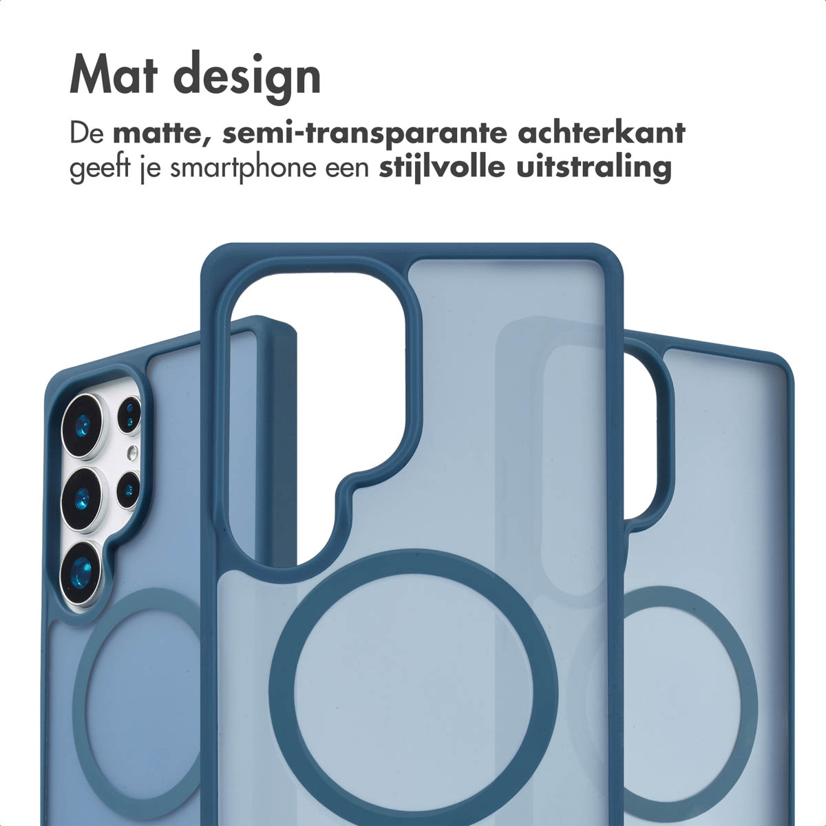 IMOSHION Coque arrière Color Guard MagSafe Étui de Téléphone voor Samsung Samsung Galaxy S25 Ultra Bleu foncé