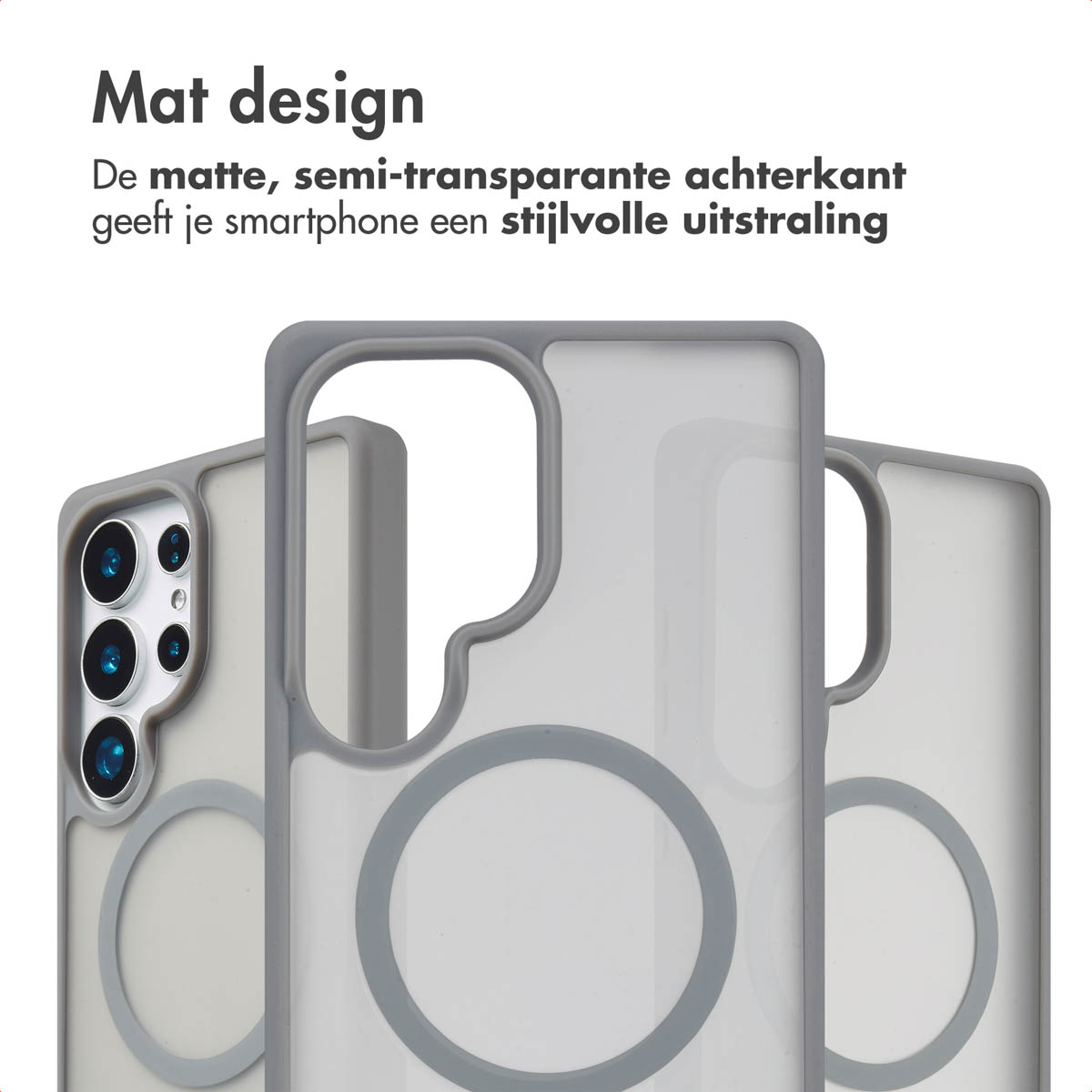 IMOSHION Coque arrière Color Guard MAgsSafe Étui de Téléphone voor Samsung Samsung Galaxy S25 Ultra Gris