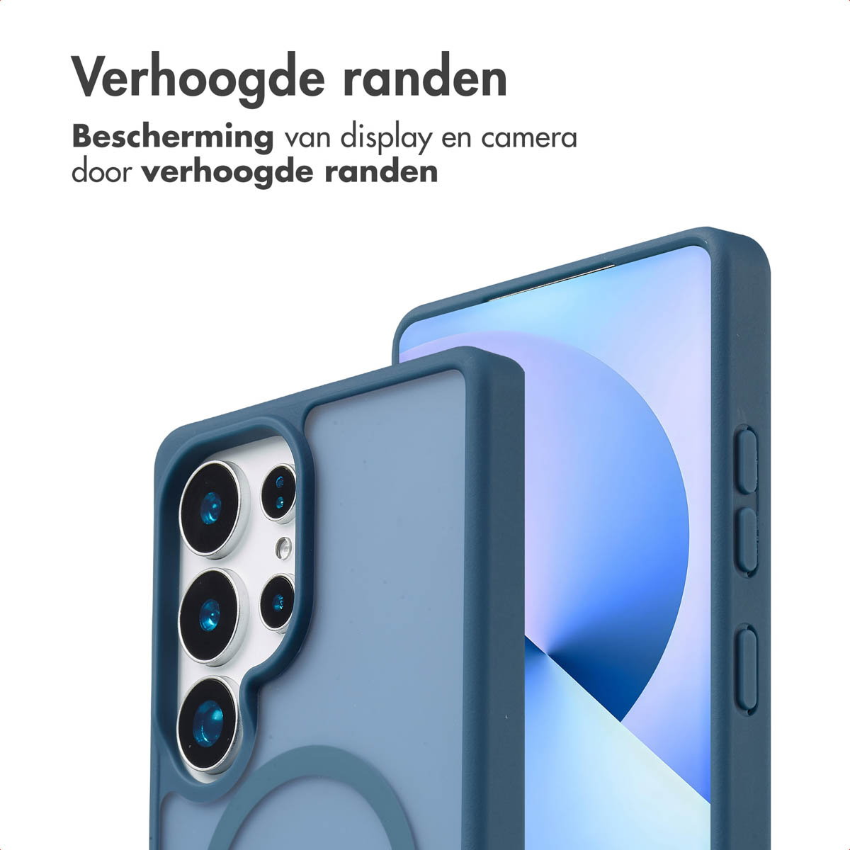 IMOSHION Coque arrière Color Guard MagSafe Étui de Téléphone voor Samsung Samsung Galaxy S25 Ultra Bleu foncé
