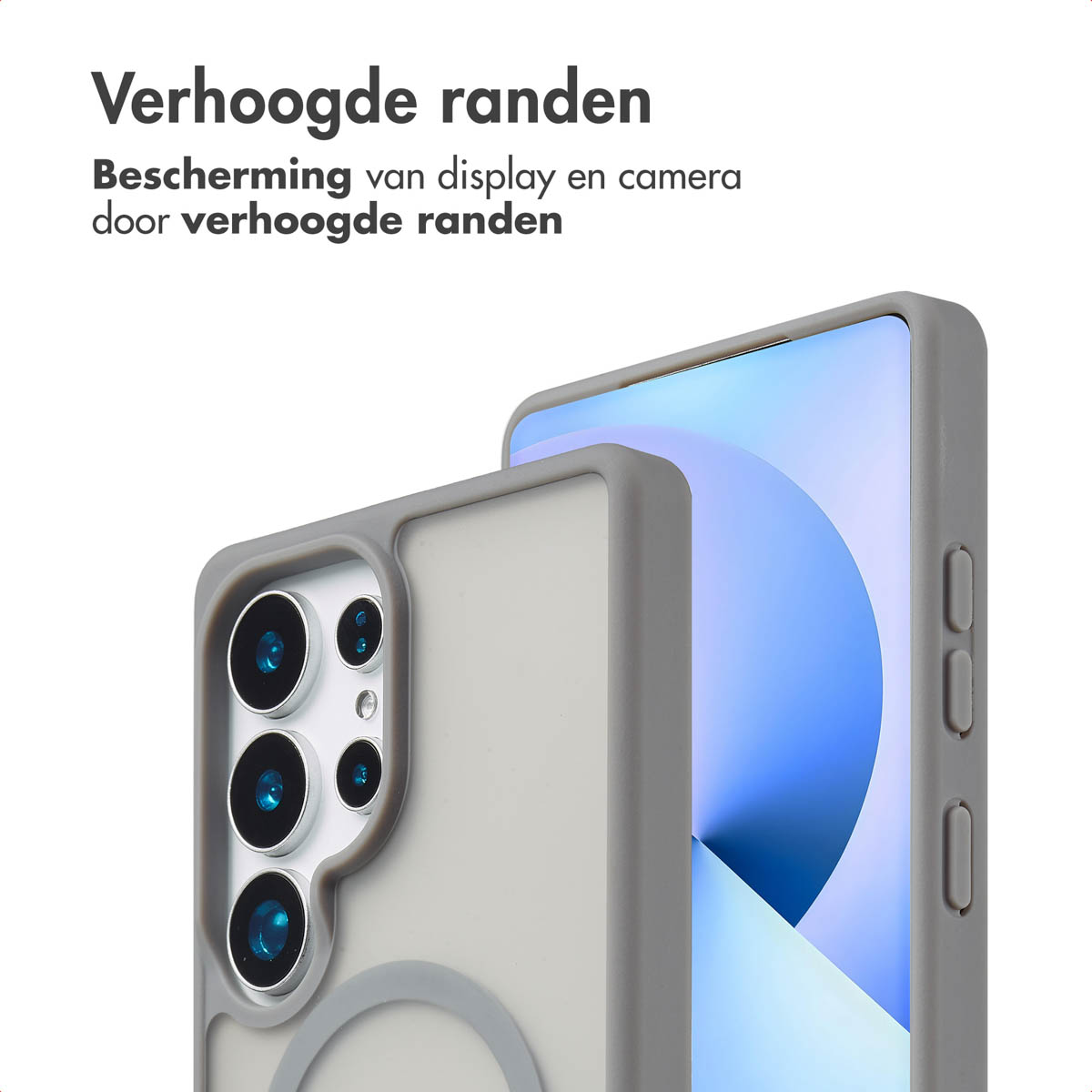 IMOSHION Coque arrière Color Guard MAgsSafe Étui de Téléphone voor Samsung Samsung Galaxy S25 Ultra Gris