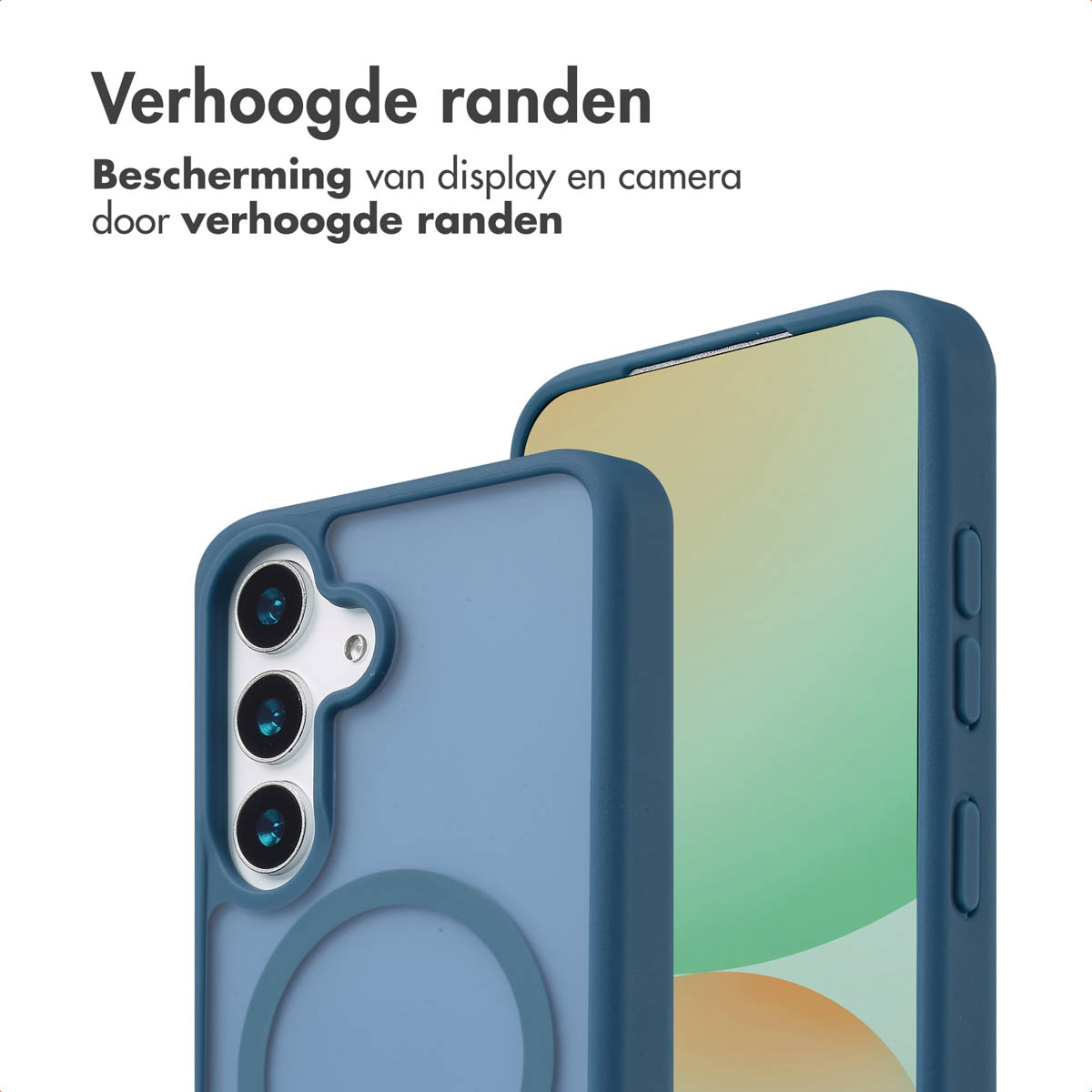 IMOSHION Color Guard Backcover MagSafe - Geschikt voor Samsung Galaxy S25 Plus - Telefoonhoesje voor Samsung Samsung Galaxy S25 Plus Donkerblauw
