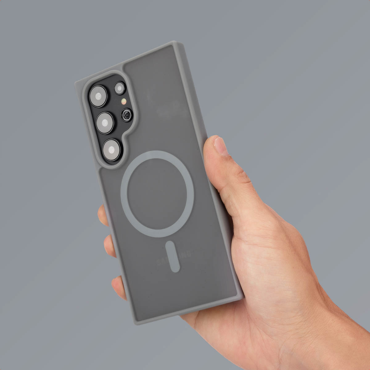 IMOSHION Coque arrière Color Guard MAgsSafe Étui de Téléphone voor Samsung Samsung Galaxy S25 Ultra Gris