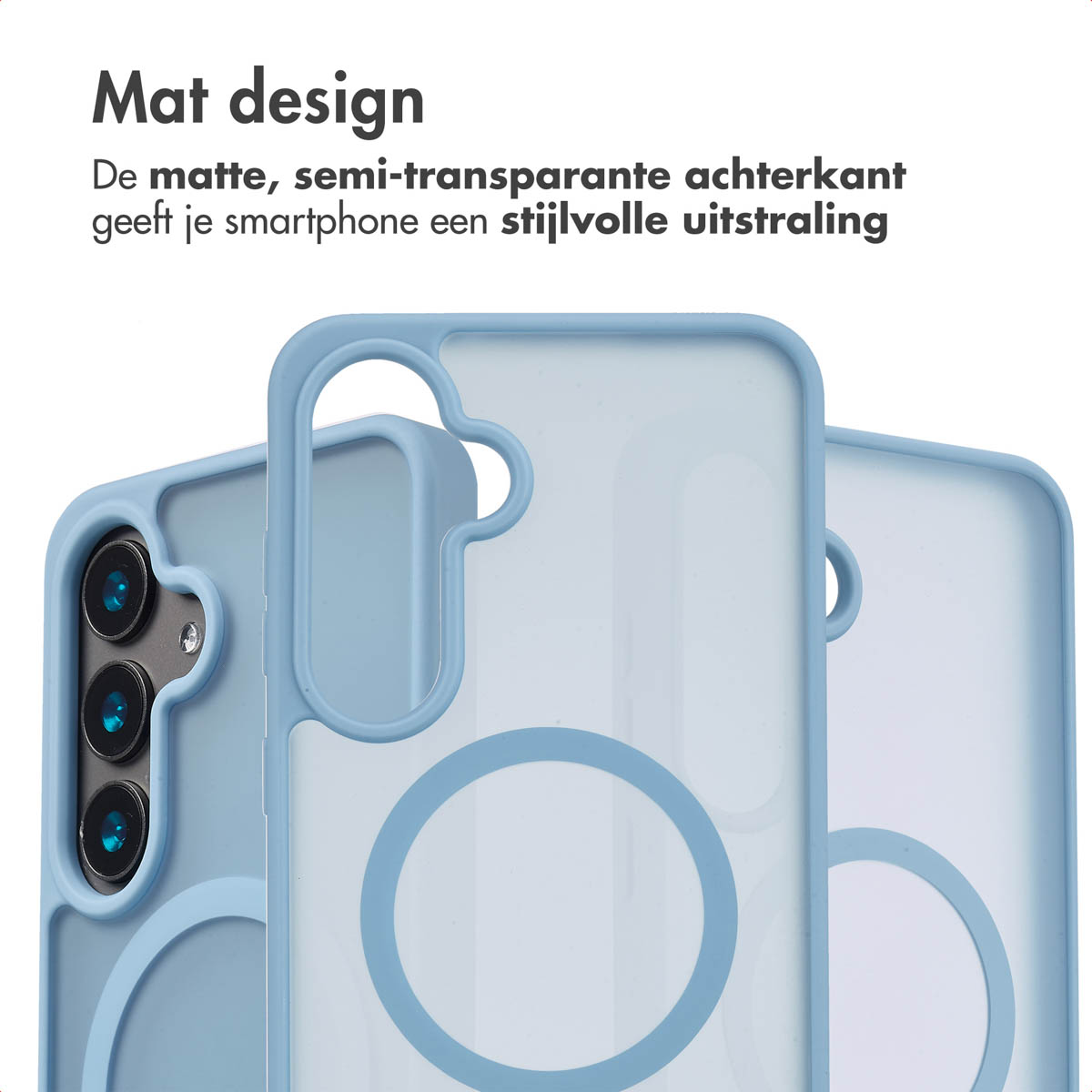 IMOSHION Coque arrière Color Guard MAgsSafe Étui de Téléphone voor Samsung Samsung Galaxy S24 Bleu clair