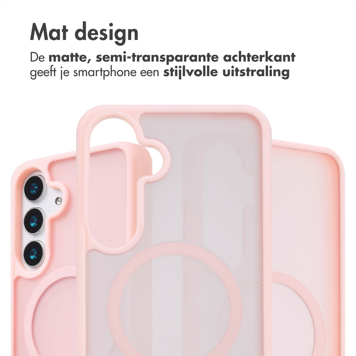 IMOSHION Color Guard Backcover MagSafe - Geschikt voor Samsung Galaxy S25 Plus - Telefoonhoesje voor Samsung Samsung Galaxy S25 Plus Lichtroze