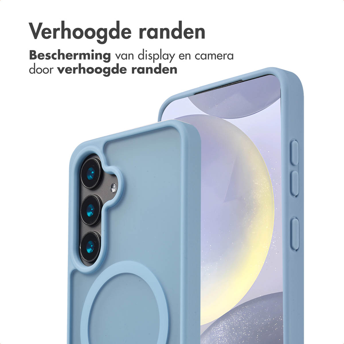 IMOSHION Coque arrière Color Guard MAgsSafe Étui de Téléphone voor Samsung Samsung Galaxy S24 Bleu clair