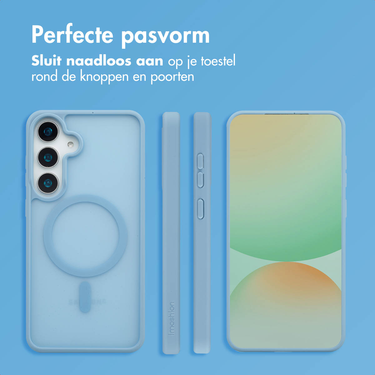 IMOSHION Color Guard Backcover MagSafe - Geschikt voor Samsung Galaxy S25 Plus - Telefoonhoesje voor Samsung Samsung Galaxy S25 Plus Lichtblauw