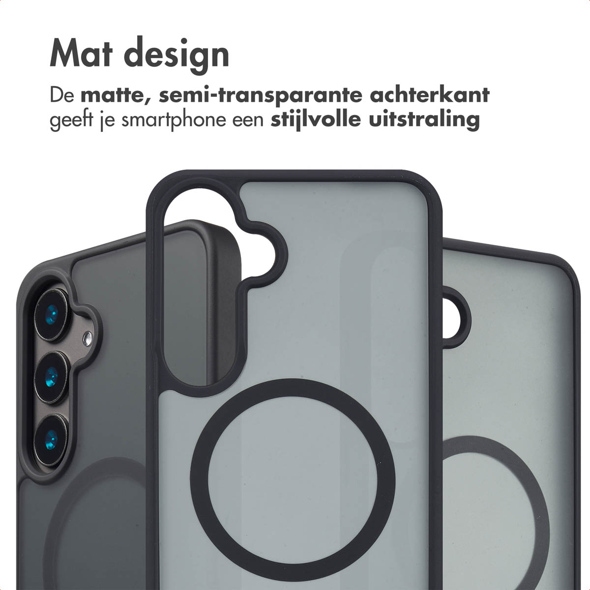 IMOSHION Color Guard Backcover MagSafe - Geschikt voor Samsung Galaxy S24 Plus - Telefoonhoesje voor Samsung Samsung Galaxy S24 Plus Zwart