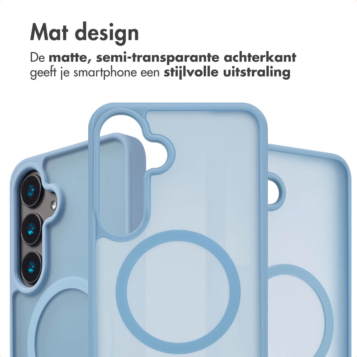 IMOSHION Color Guard Backcover MagSafe - Geschikt voor Samsung Galaxy S24 Plus - Telefoonhoesje voor Samsung Samsung Galaxy S24 Plus Lichtblauw