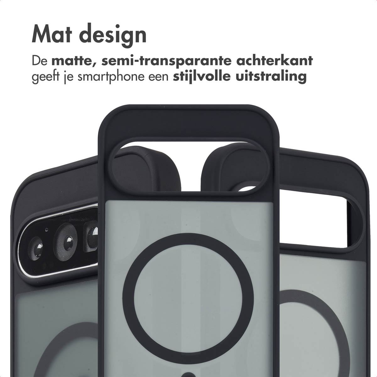 IMOSHION Coque arrière Color Guard MAgsSafe Étui de Téléphone voor Google Google Pixel 9 Pro XL Noir