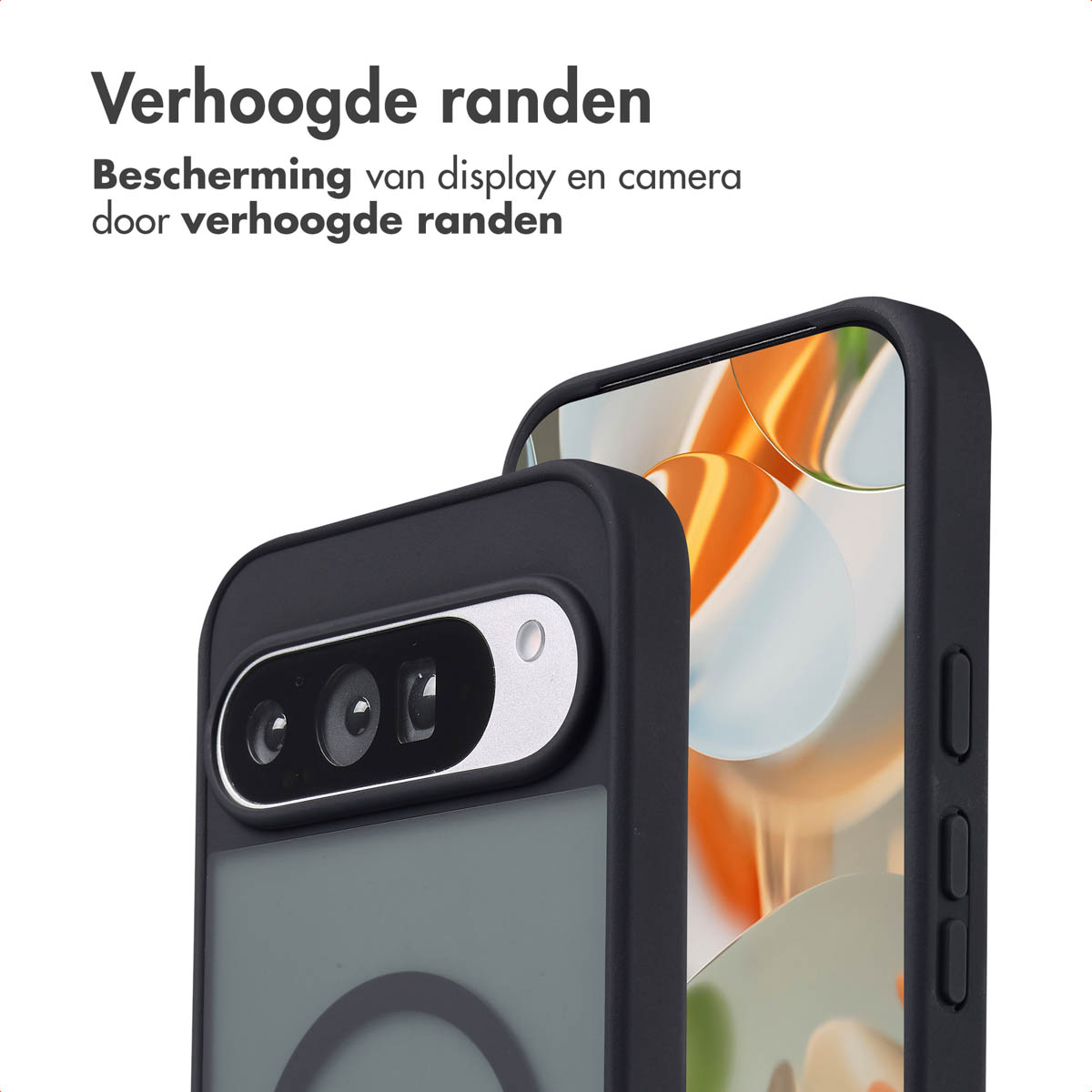 IMOSHION Coque arrière Color Guard MAgsSafe Étui de Téléphone voor Google Google Pixel 9 Pro XL Noir