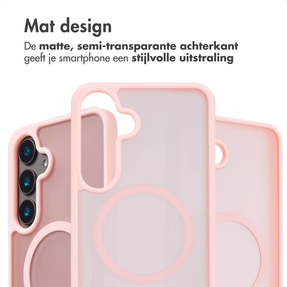 IMOSHION Color Guard Backcover MagSafe - Geschikt voor Samsung Galaxy S24 Plus - Telefoonhoesje voor Samsung Samsung Galaxy S24 Plus Lichtroze