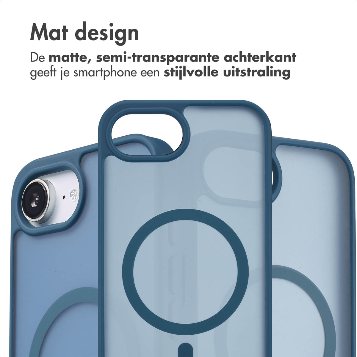 IMOSHION Color Guard Backcover MagSafe geschikt voor Apple iPhone 16e Phone case for Apple iPhone 16e/ iPhone 17e Dark Blue