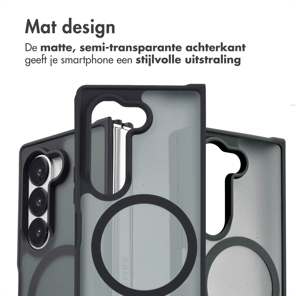 IMOSHION Coque arrière Color Guard MagSafe Étui de Téléphone voor Samsung Samsung Galaxy Z Fold 6 Noir