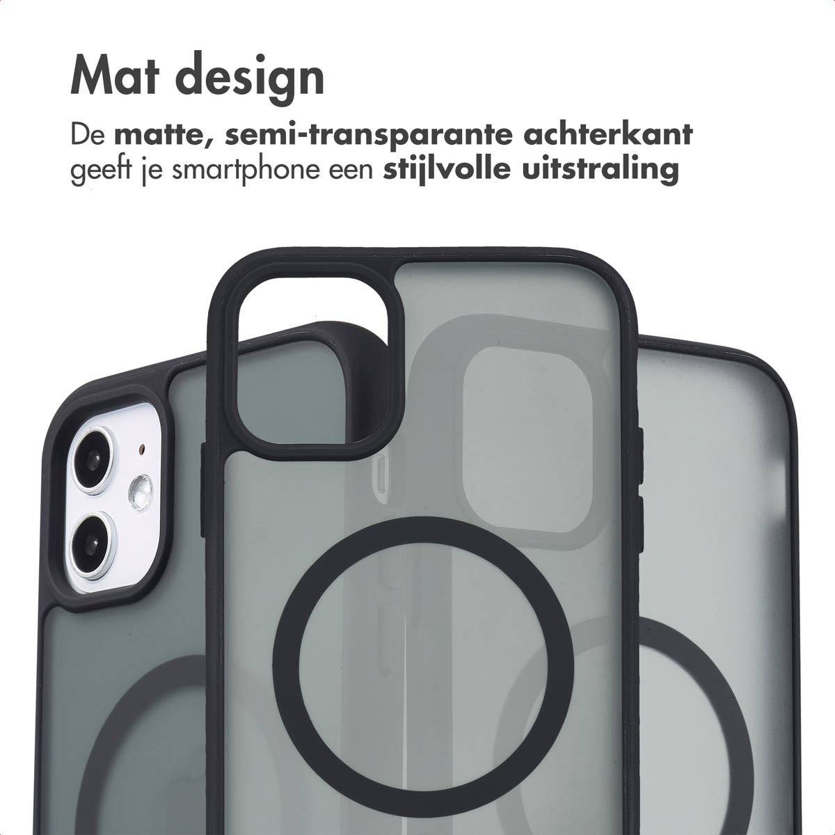 IMOSHION Coque arrière Color Guard MagSafe Étui de Téléphone voor Apple iPhone 11 Noir