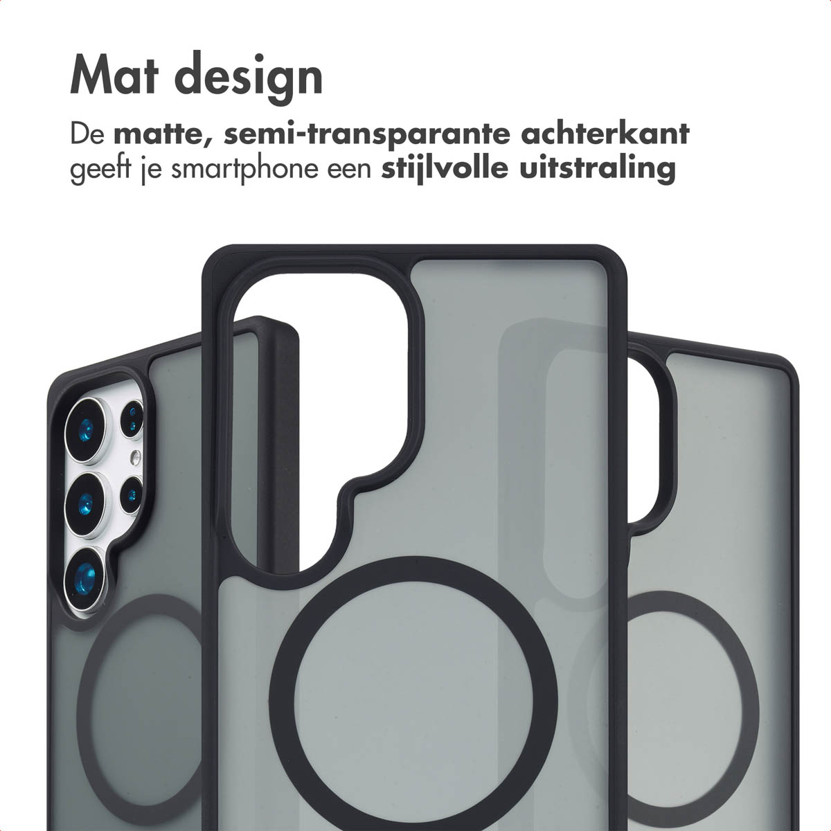 IMOSHION Color Guard Backcover MagSafe - Geschikt voor Samsung Galaxy S25 Ultra - Telefoonhoesje voor Samsung Samsung Galaxy S25 Ultra Zwart