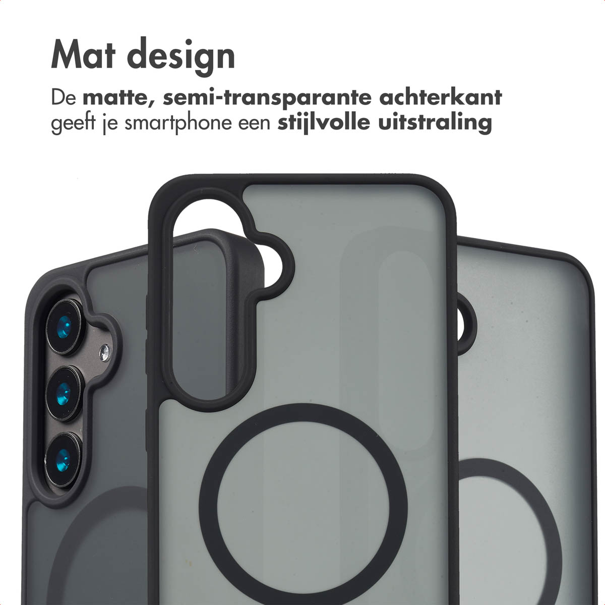 IMOSHION Coque arrière Color Guard MagSafe Étui de Téléphone voor Samsung Samsung Galaxy S24 Noir