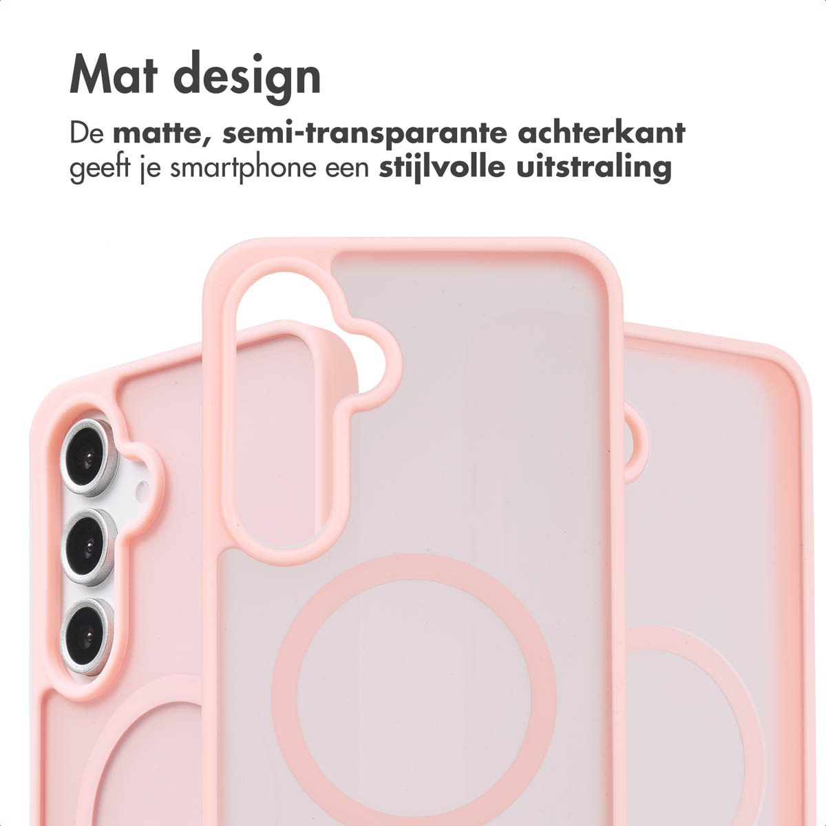 IMOSHION Coque arrière Color Guard MagSafe Étui de Téléphone voor Samsung Samsung Galaxy S24 FE Rose clair