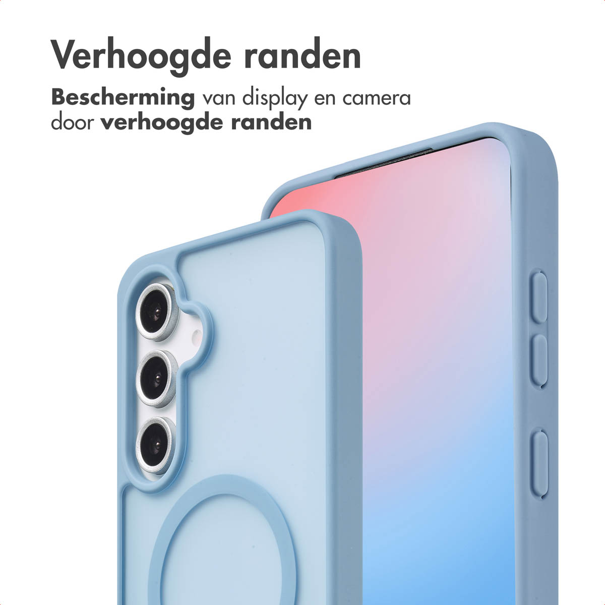 IMOSHION Coque arrière Color Guard MagSafe Étui de Téléphone voor Samsung Samsung Galaxy S24 FE Bleu clair