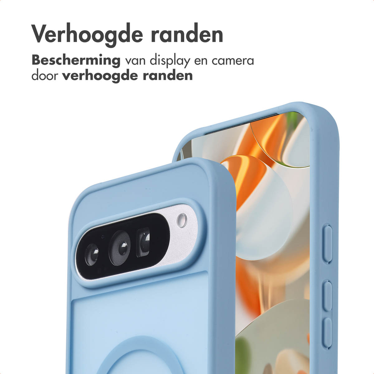 IMOSHION Color Guard Backcover MagSafe - Geschikt voor Google Pixel 9 Pro XL - Telefoonhoesje voor Google Google Pixel 9 Pro XL Lichtblauw