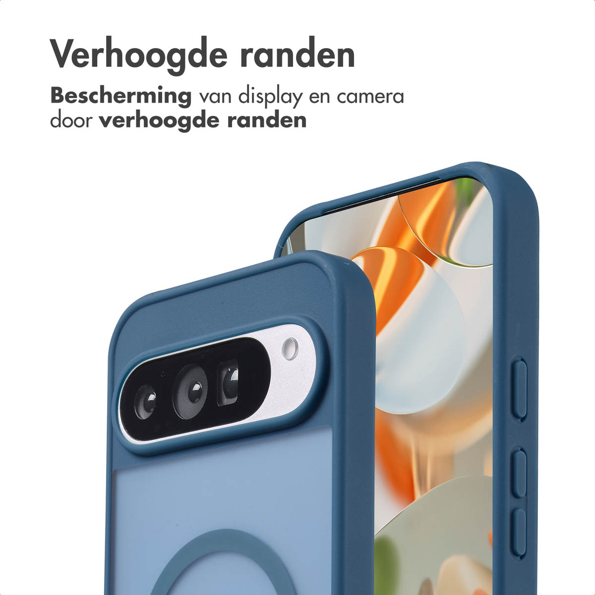 IMOSHION Color Guard Backcover MagSafe - Geschikt voor Google Pixel 9 Pro XL - Telefoonhoesje voor Google Google Pixel 9 Pro XL Donkerblauw