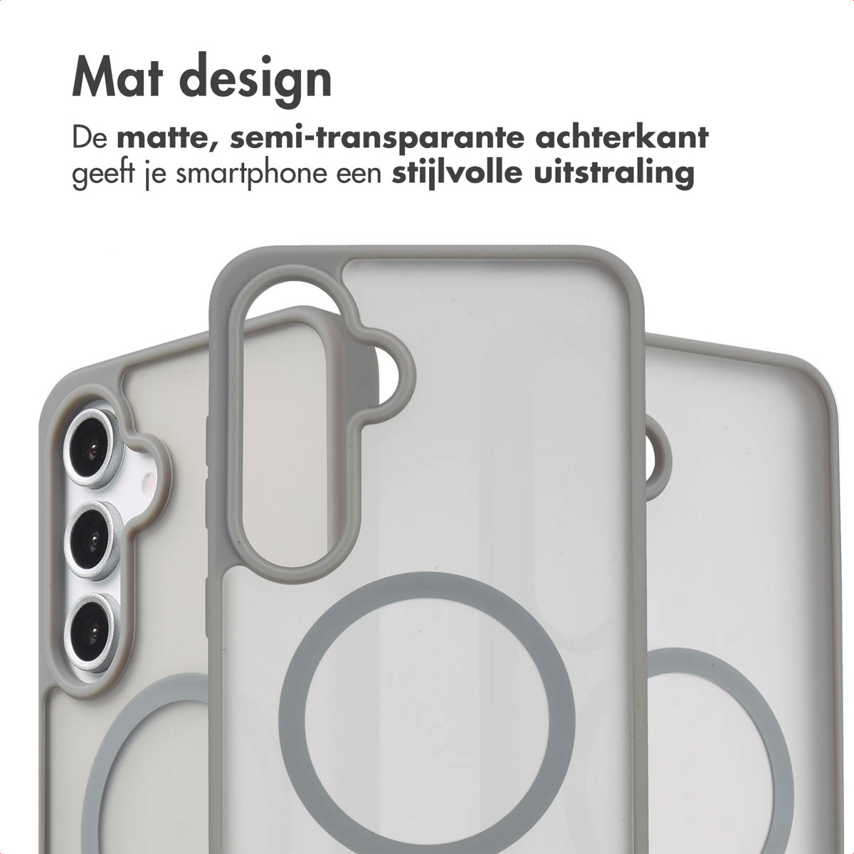 IMOSHION Coque arrière Color Guard MagSafe Étui de Téléphone voor Samsung Samsung Galaxy S24 FE Gris