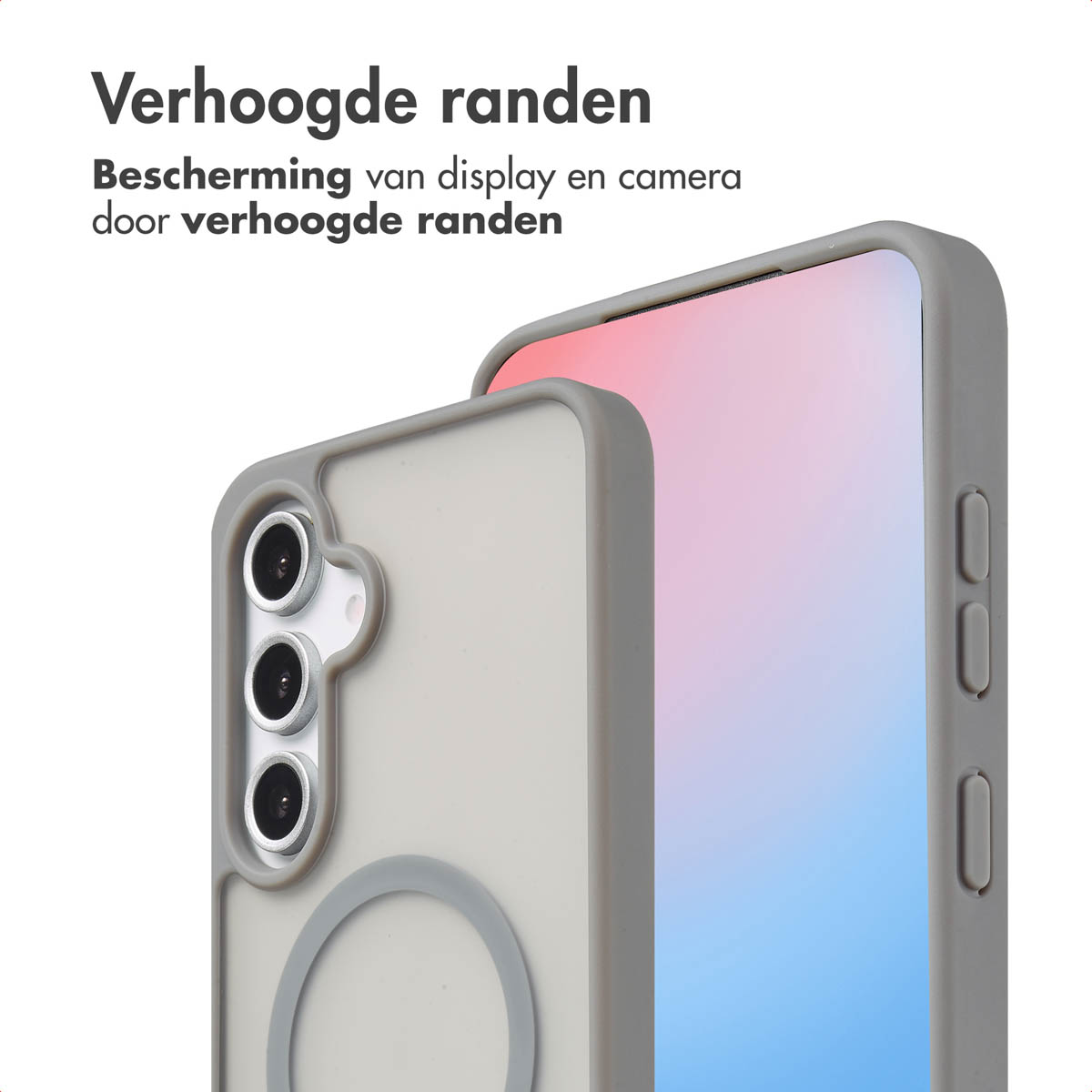 IMOSHION Coque arrière Color Guard MagSafe Étui de Téléphone voor Samsung Samsung Galaxy S24 FE Gris