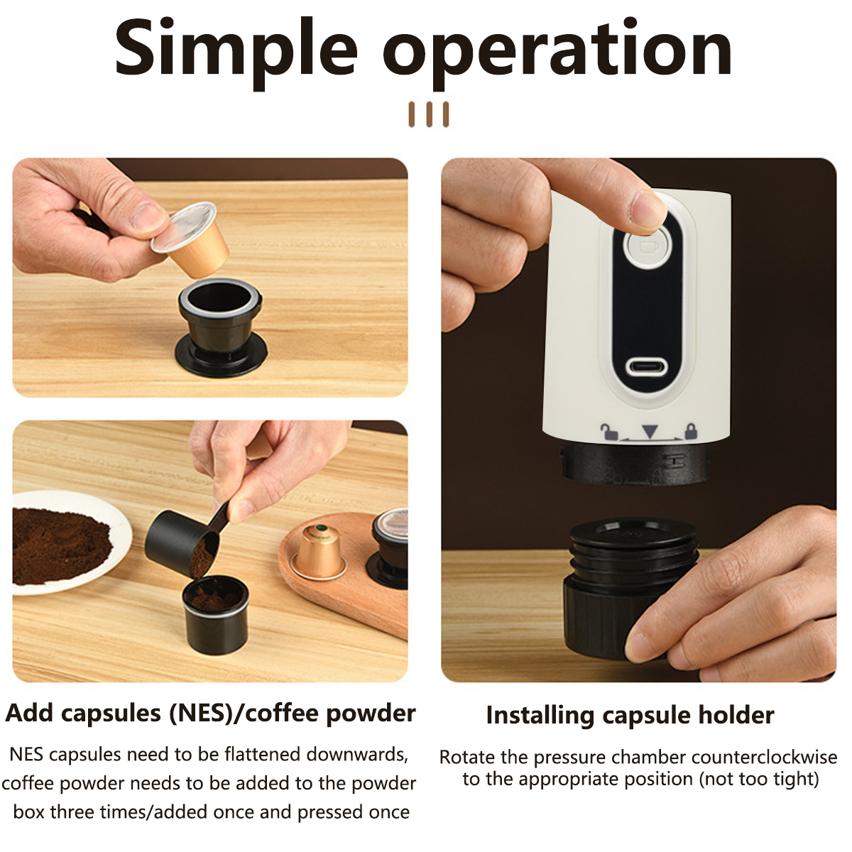 ELKUAIE Faltbar, Kompakt, Robust Kaffeemaschine Not available