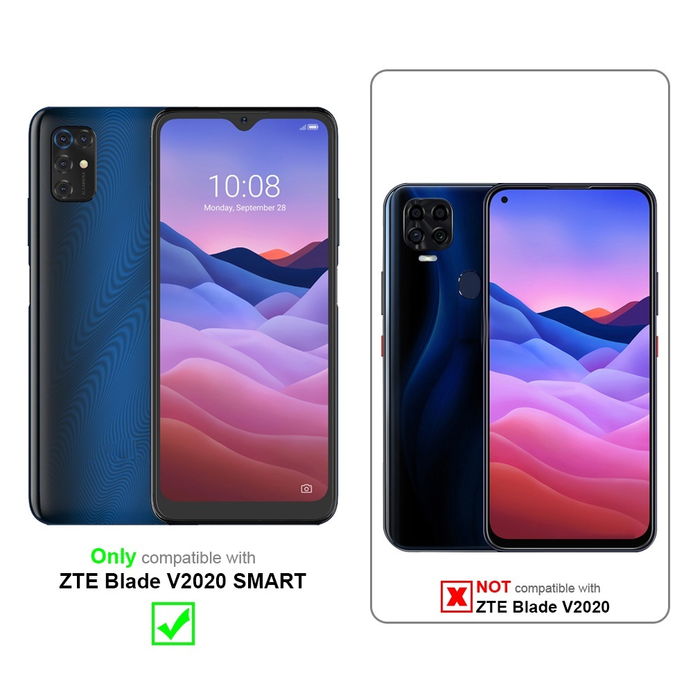 Handyhüllen-Kompatibilität. Blaue Hülle nur für ZTE Blade V2020 SMART, nicht V2020.