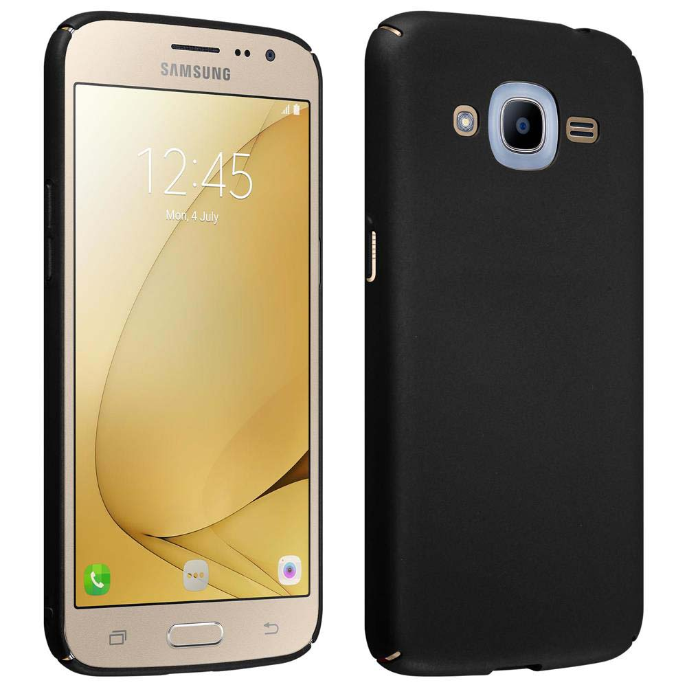 Telefono Samsung con custodia nera. Lo schermo mostra l'ora e la data.