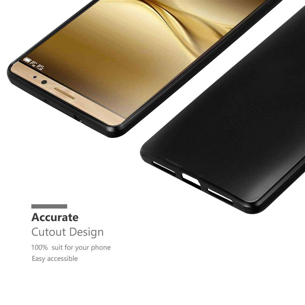 La imagen muestra una funda de teléfono y un teléfono, destacando el diseño de recorte preciso de la funda.