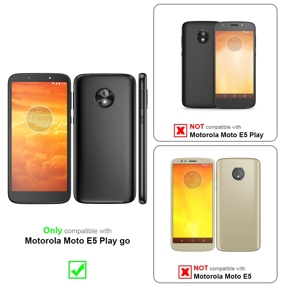 Sono mostrati tre telefoni. Uno nero, uno oro e uno con schermo. Il testo indica la compatibilità.