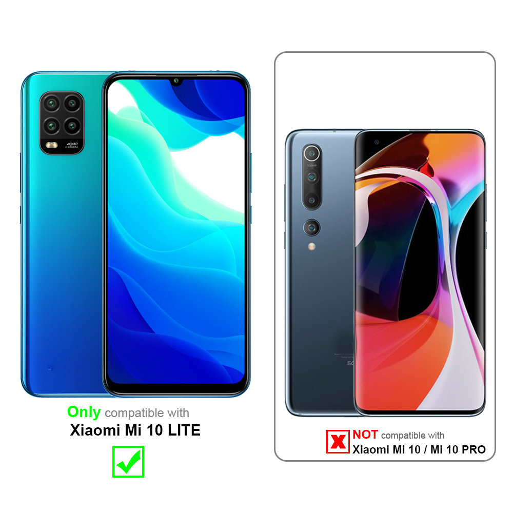 Confronto: Xiaomi Mi 10 Lite compatibile vs. Xiaomi Mi 10 / Mi 10 Pro incompatibile, custodie.