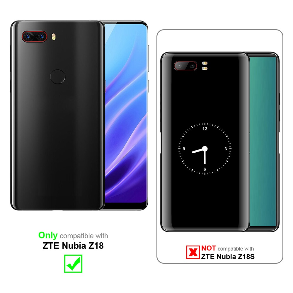 Due telefoni: uno nero, uno con display orologio. Testo mostra informazioni di compatibilità.