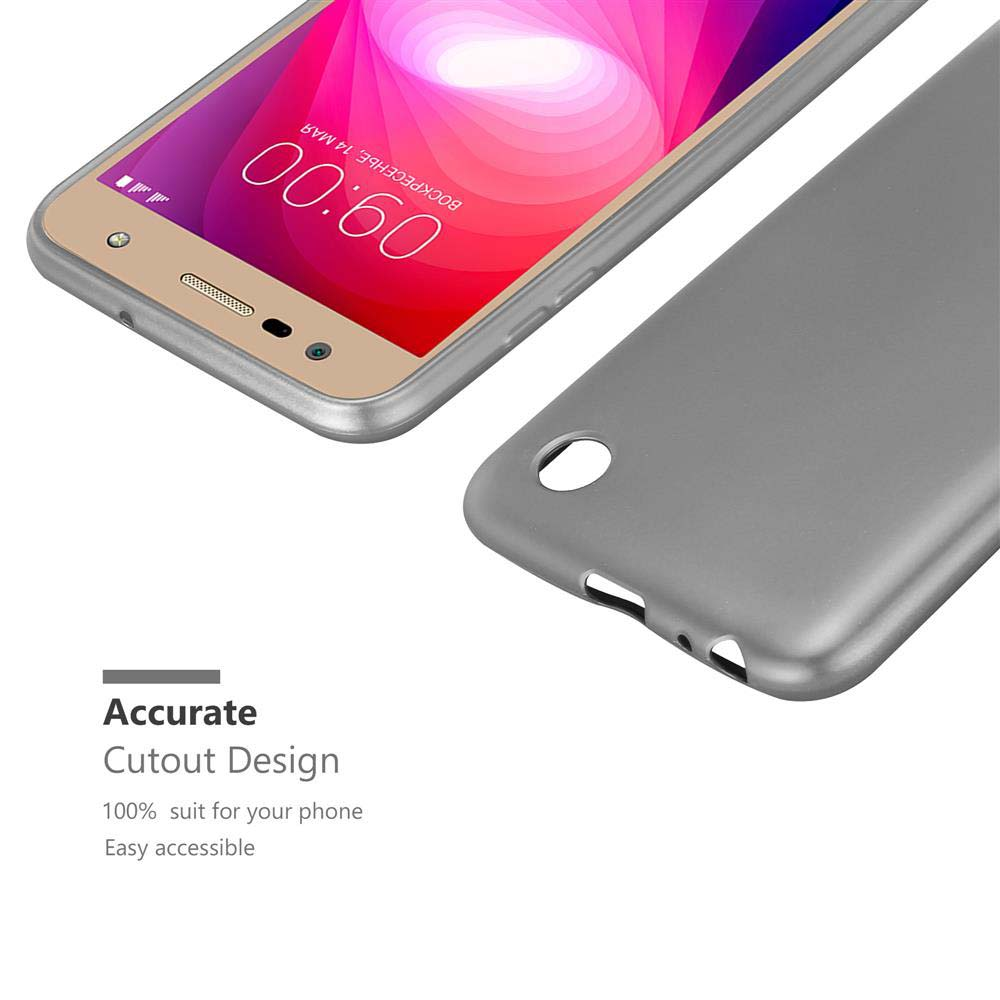 Goldenes Telefon mit silberner Hülle und dem Text Accurate Cutout Design.