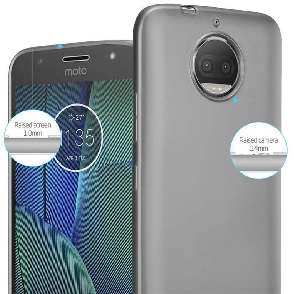 Primo piano di un telefono con protezione schermo. Testo: 'Raised screen 1.0mm' e 'Raised camera 0.4mm'.