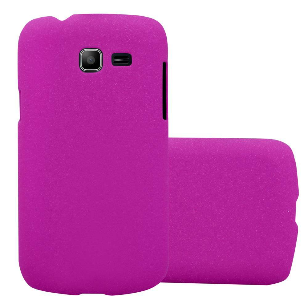 Deux coques fuchsia. L'une a une caméra, l'autre est la coque arrière.