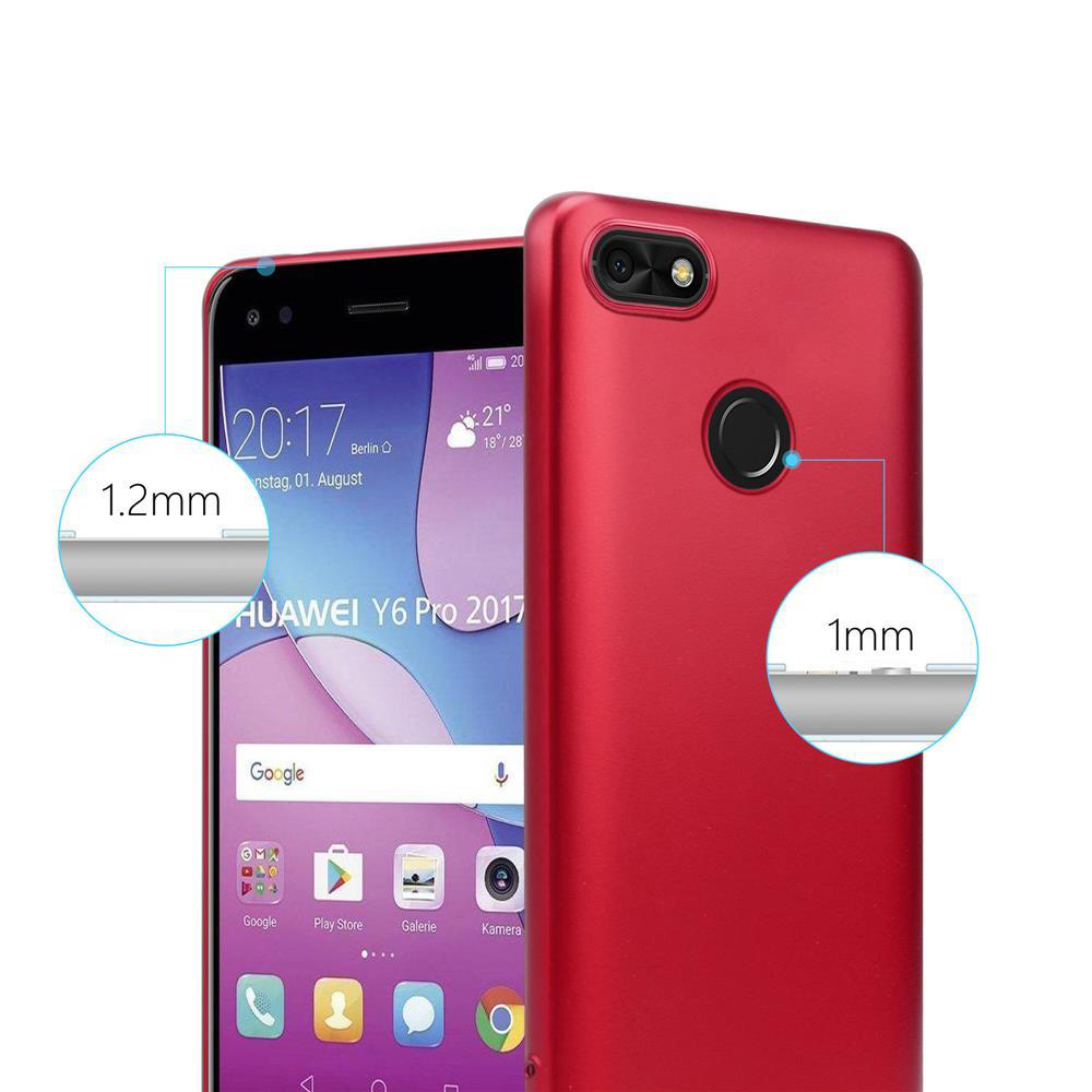 Una custodia rossa per telefono con un telefono all'interno, che mostra uno schermo con visualizzazione dell'ora. Design accurato.