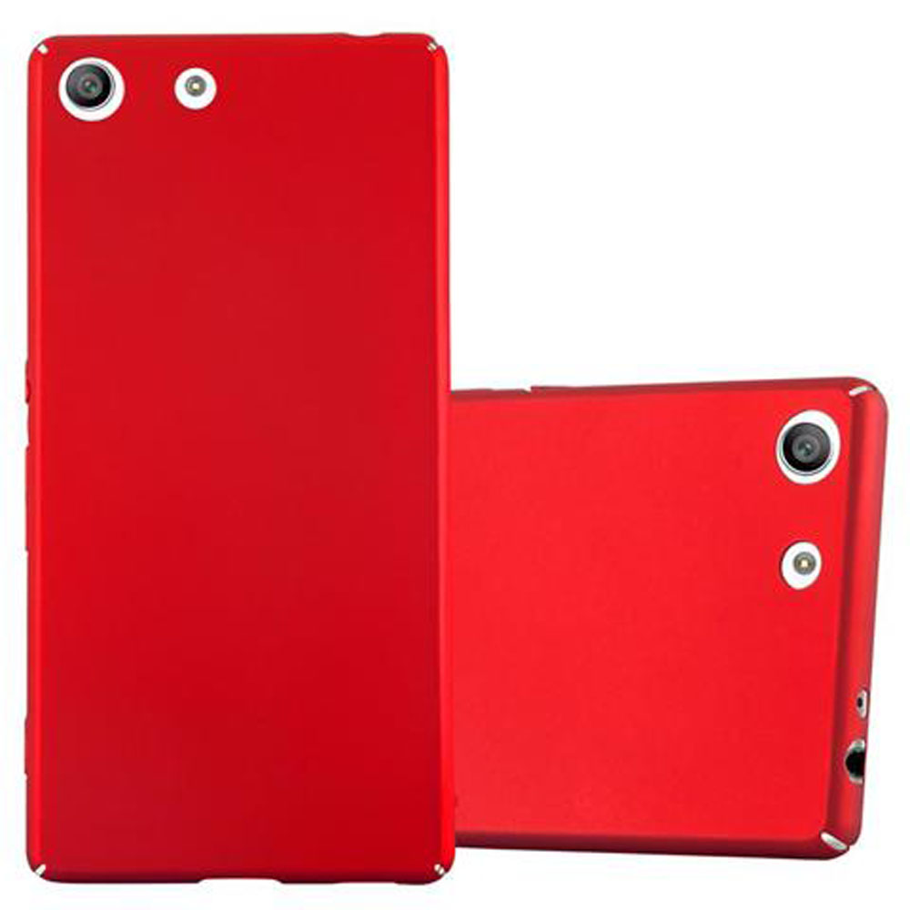 Fundas rojas para teléfono, con fondo blanco y dos fundas.