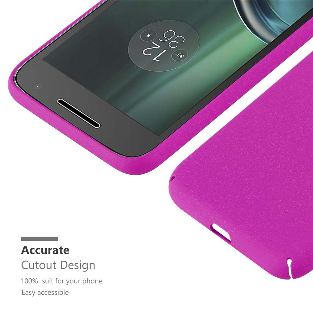 Un telefono con custodia viola, che evidenzia un design di ritaglio preciso e una facile accessibilità.