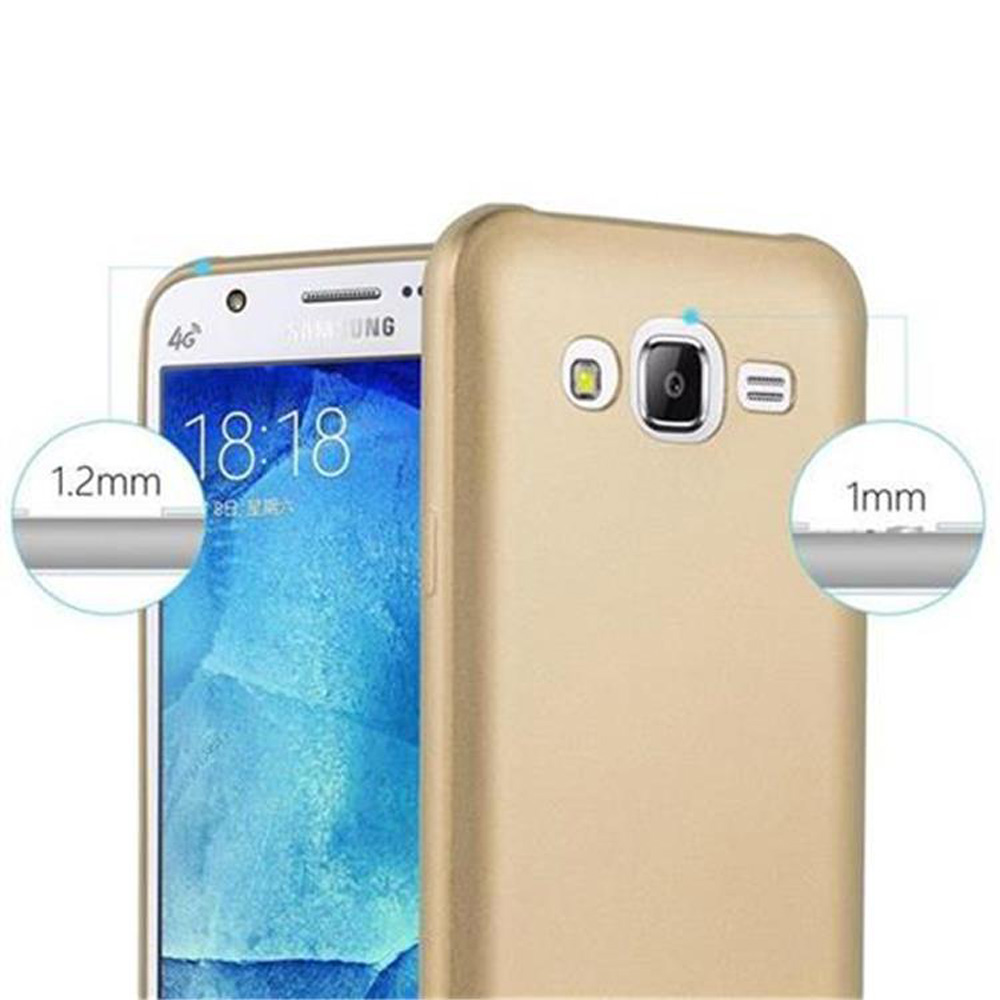 Primo piano di due telefoni, oro e bianco. Mostra i dettagli dello spessore. Il testo recita '1,2 mm' e '1 mm'.