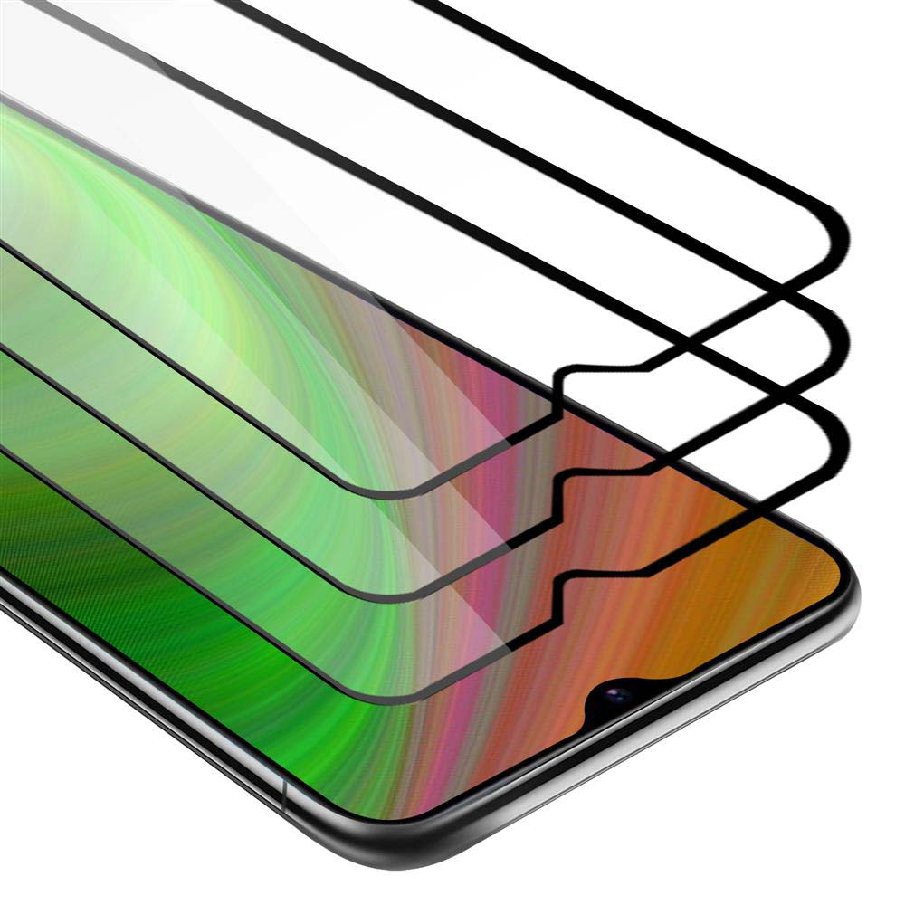 Uno smartphone con più protezioni schermo sopra. Il display mostra sfumature verdi, rosa e arancioni.