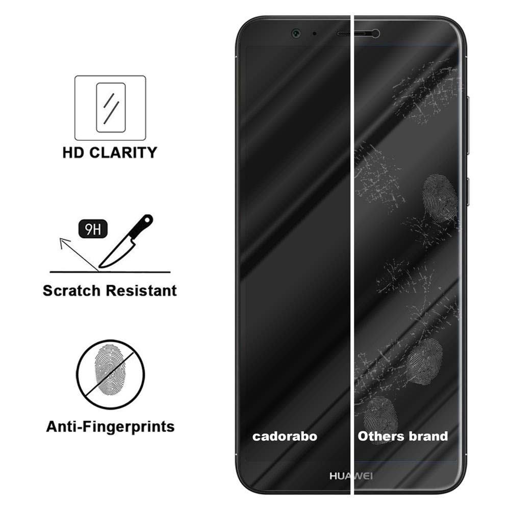 Uno schermo del telefono con impronte digitali e un confronto con un altro marchio.
