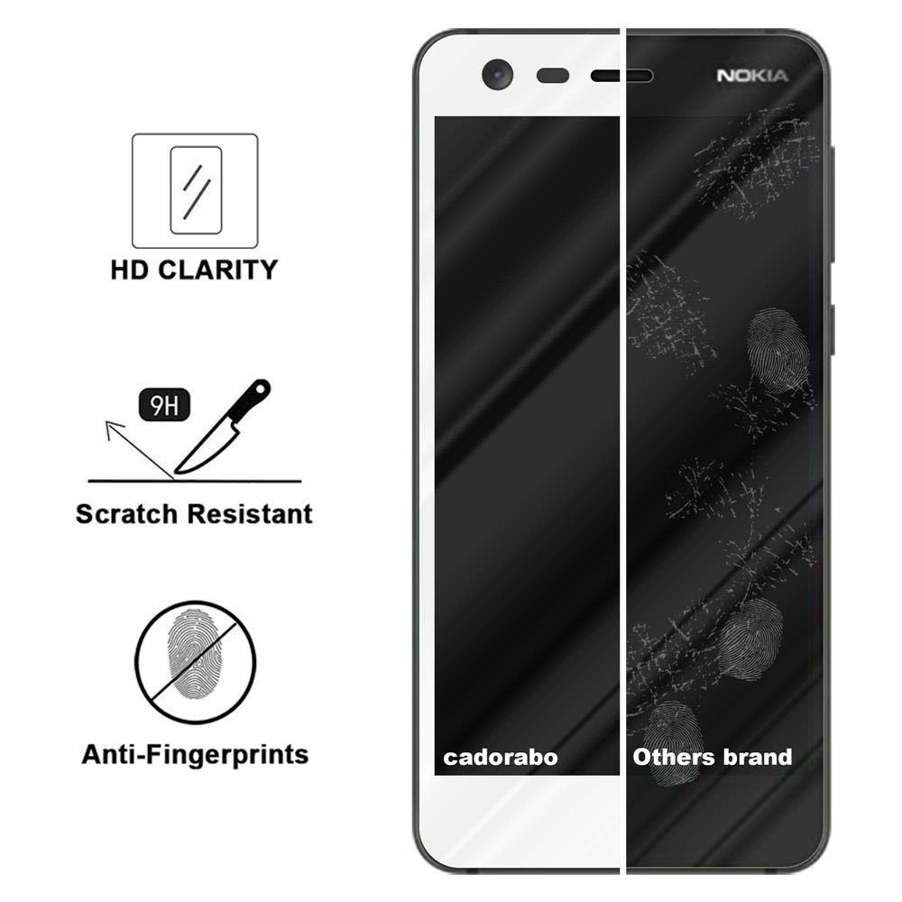 Schermo del telefono con testo. Un lato è chiaro, l'altro ha impronte digitali.